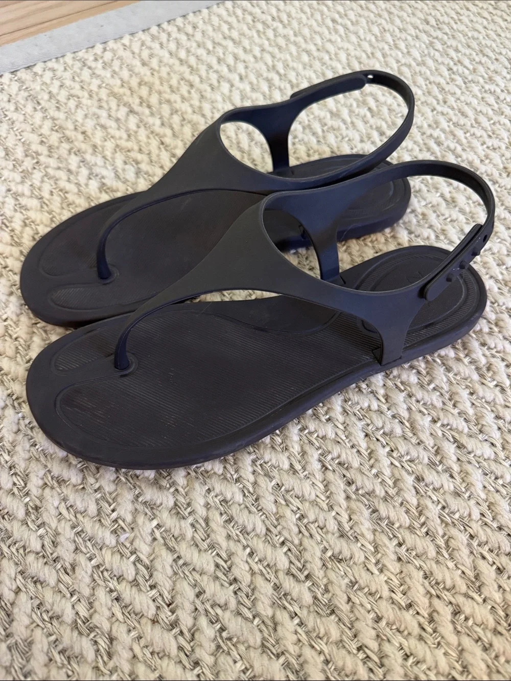 Zara dark brown Women’s T-strap Slingback Sandals 38 - Picture 2 of 4